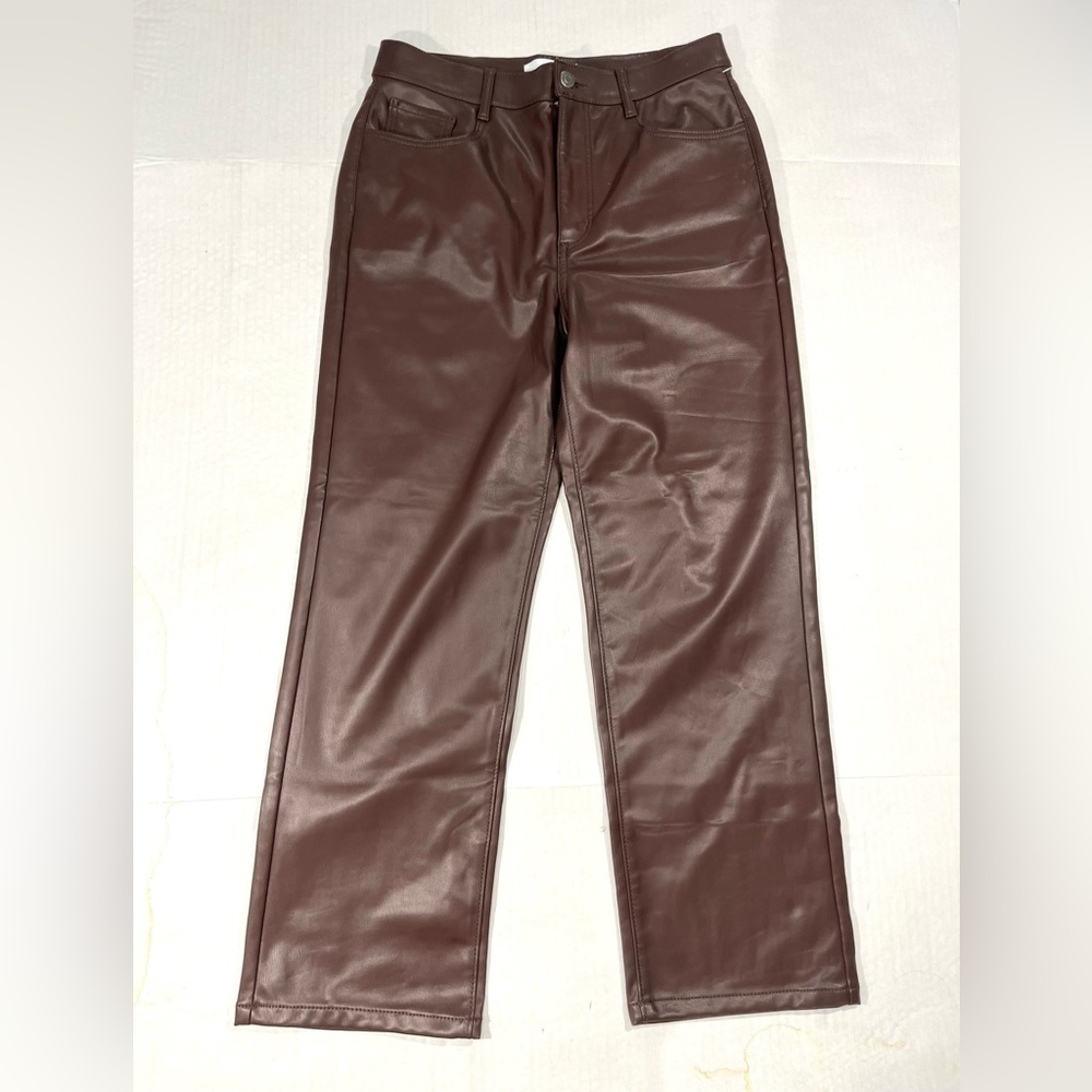 LOFT FAUX LEATHER PANTS
